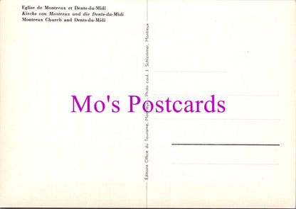Switzerland Postcard - Montreaux Church and Dents-Du-Midi  SW15271