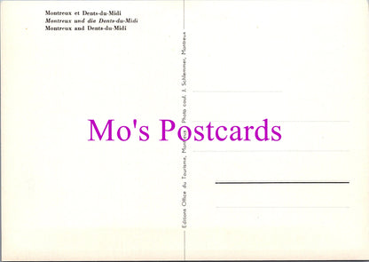 Switzerland Postcard - Montreaux and Denta-Du-Midi  SW15273