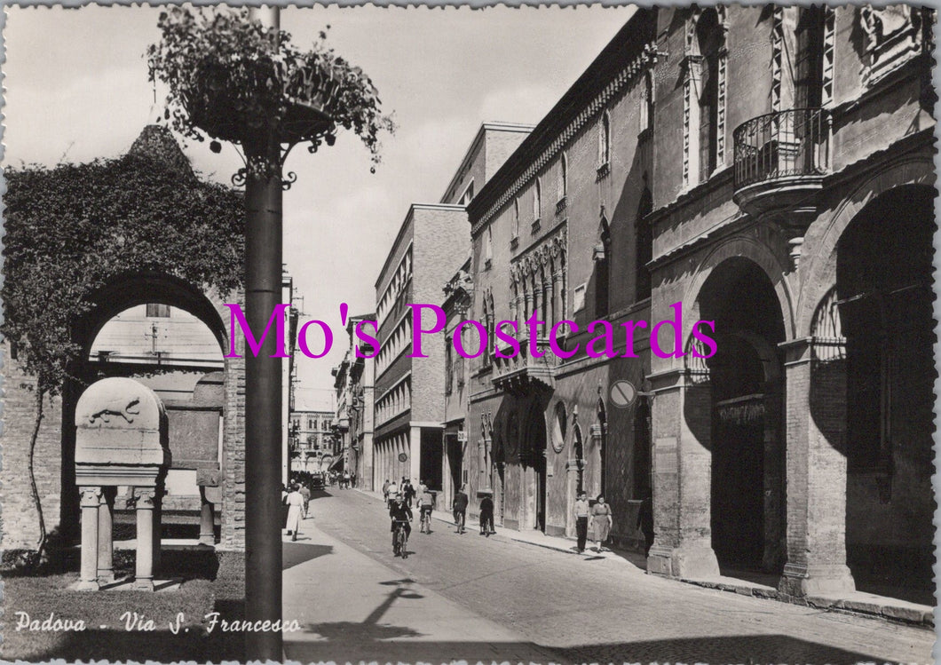 Italy Postcard - Padova, Via S.Francesco SW15283