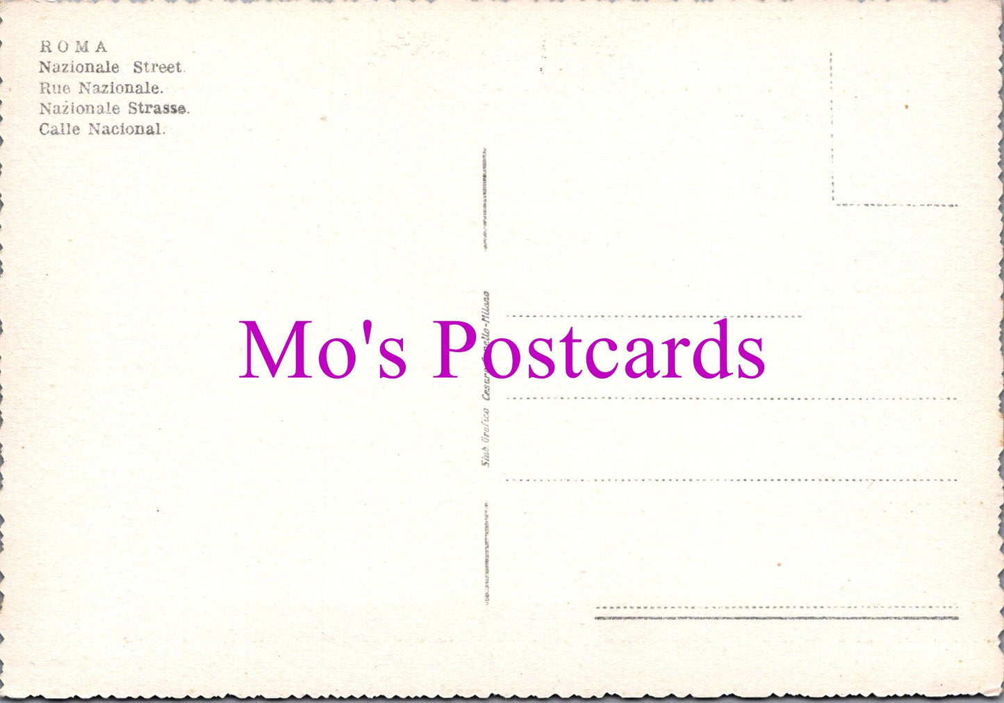 Italy Postcard - Rome, Nazionale Street  SW15301