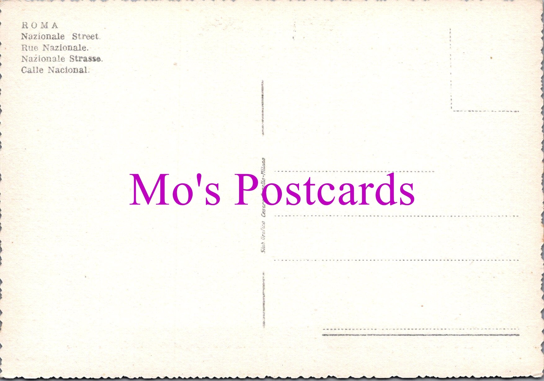 Italy Postcard - Rome, Nazionale Street  SW15301