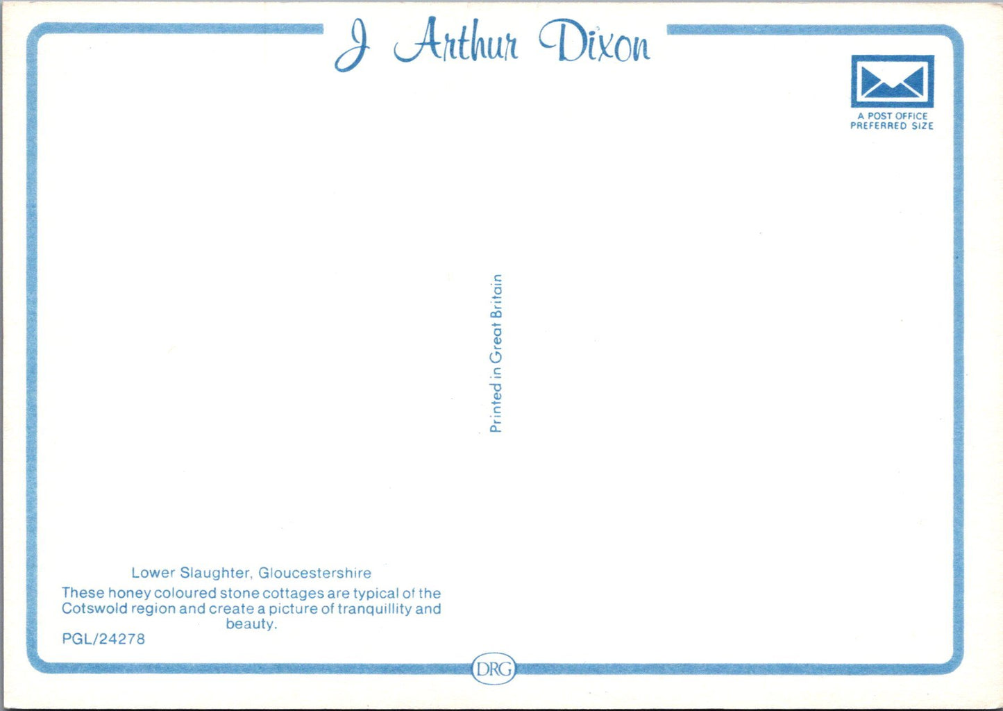 Gloucestershire Postcard - Lower Slaughter Village  SW15708