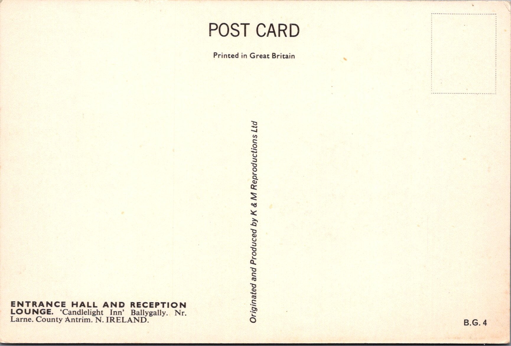 Northern Ireland Postcard - Candlelight Inn, Ballygally, Co Antrim SW15729