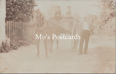 Norfolk Postcard - Horse and Cart at Hunstanton   SW15555