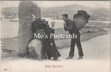 Occupations Postcard - Couple of Lerwick Peat Carriers   SW15697