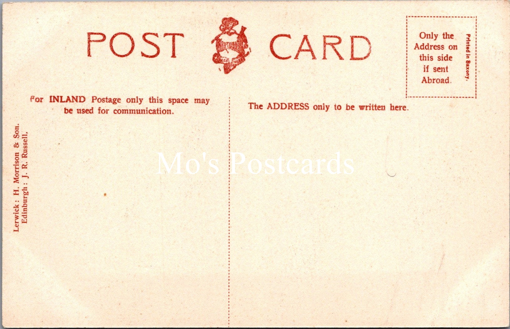 Occupations Postcard - Couple of Lerwick Peat Carriers   SW15697