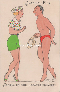 France Postcards - French Art, Juan Les Pins Beach Scenes SW15881