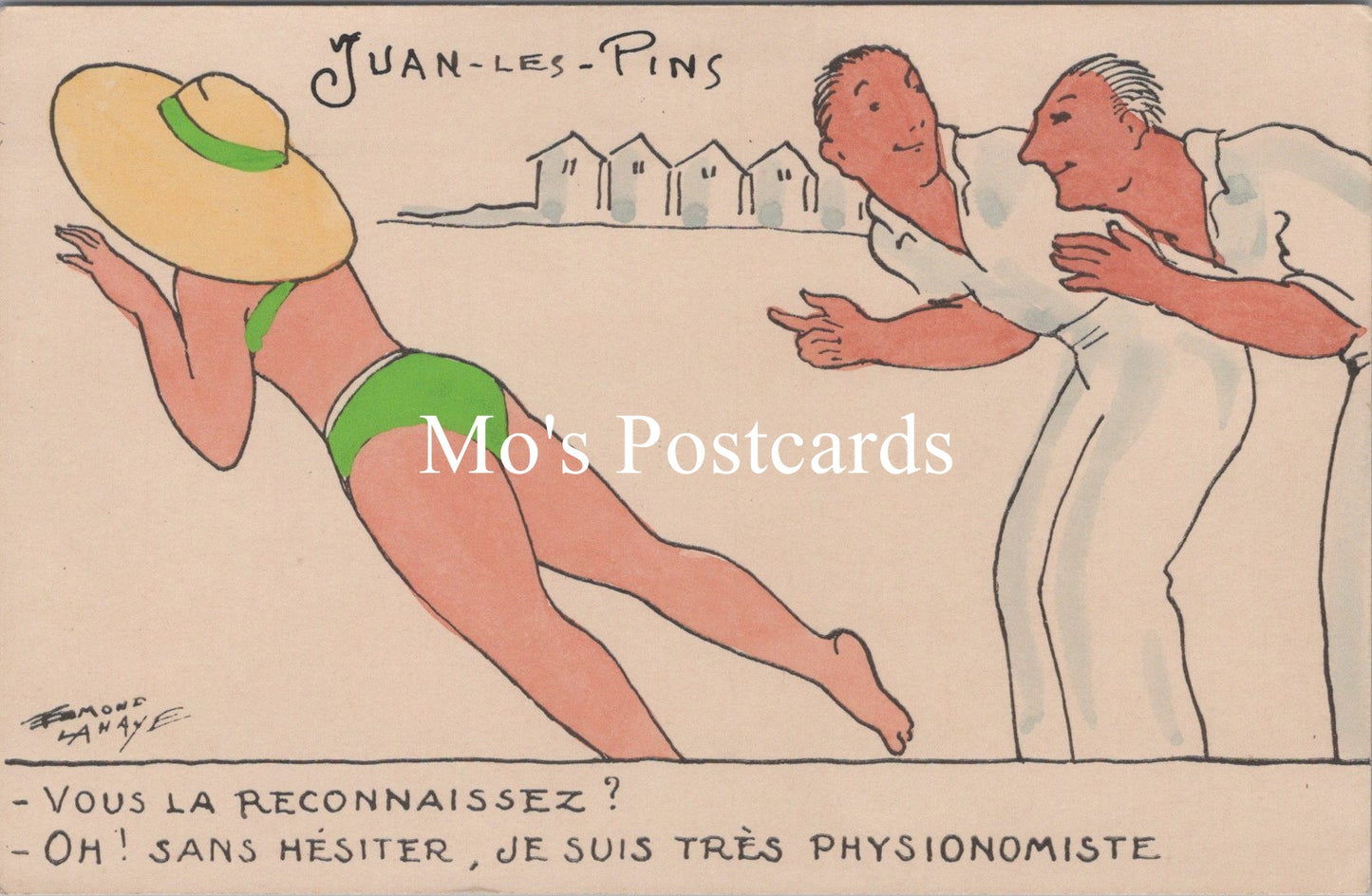 France Postcards - French Art, Juan Les Pins Beach Scenes SW15881