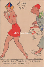 Load image into Gallery viewer, France Postcards - French Art, Juan Les Pins Beach Scenes SW15881
