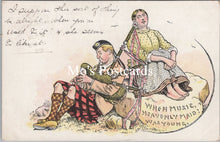 Load image into Gallery viewer, Scottish Art Postcard - Piper, When Music Heavenly Maid Was Young SW15883
