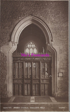 Somerset Postcard - Dunster Parish Church, Shoulder Arch  SW14695