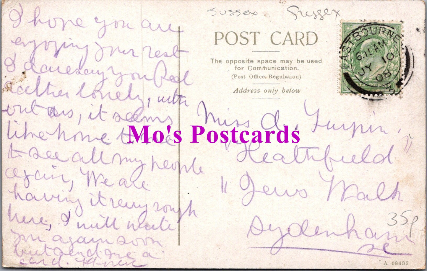 Sussex Postcard - Eastbourne, Royal Golf Links   SW14698