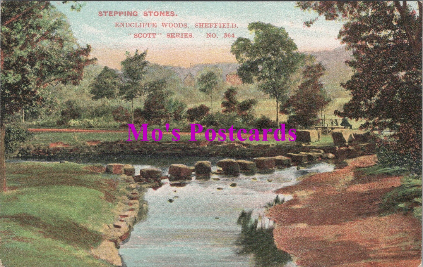 Yorkshire Postcard - Stepping Stones, Endcliffe Woods, Sheffield  SW14720