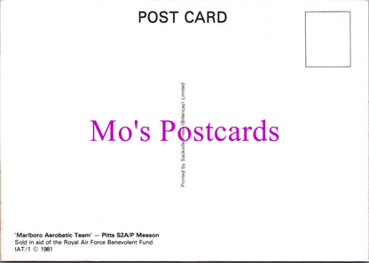 Aviation Postcard - Marlboro Aerobatic Team, Pitts S2A/P Meeson   SW15467