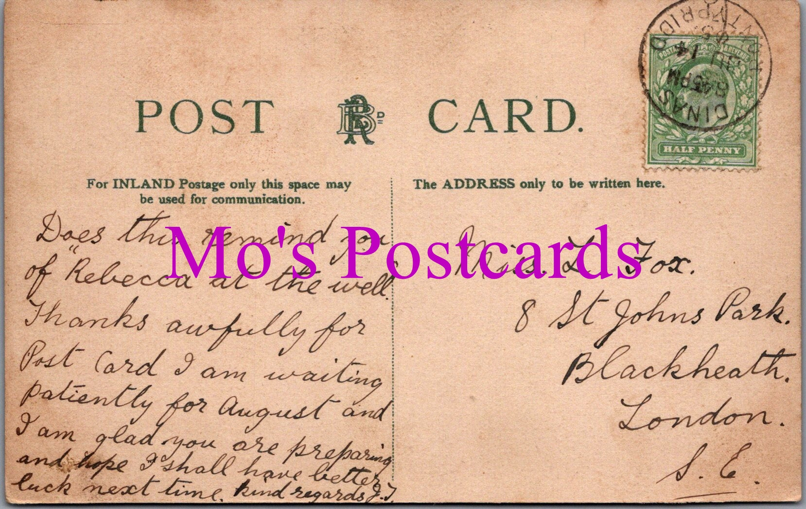 Wales Postcard - A Welsh Woman Collecting Water   DZ95