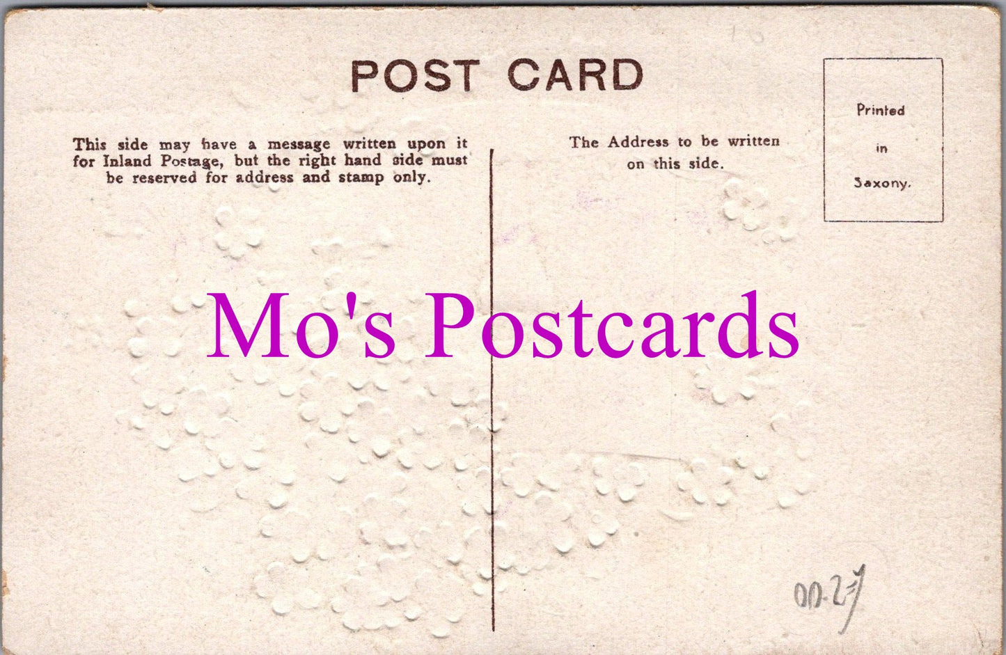 Embossed Greetings Postcard - Prosperous May The New Year Be!  DZ102