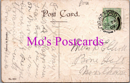 Embossed Greetings Postcard - A Bright and Prosperous New Year  DZ103