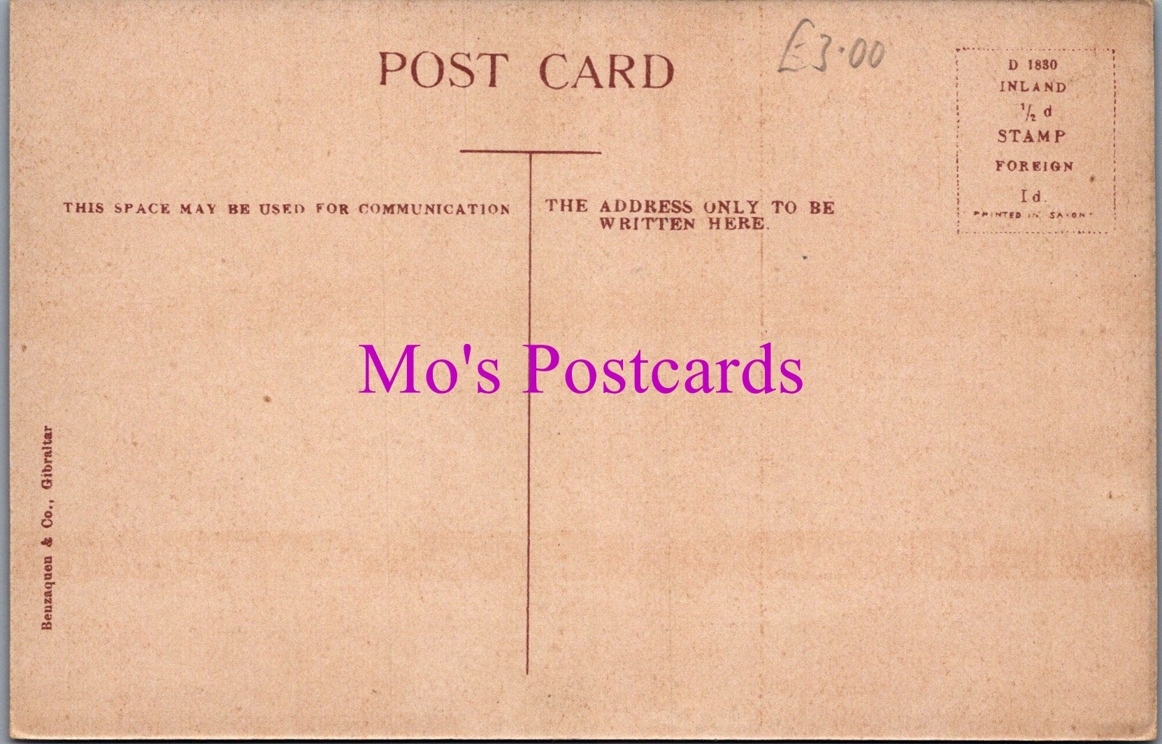Gibraltar Postcard - The Slip Boatyard  DZ126
