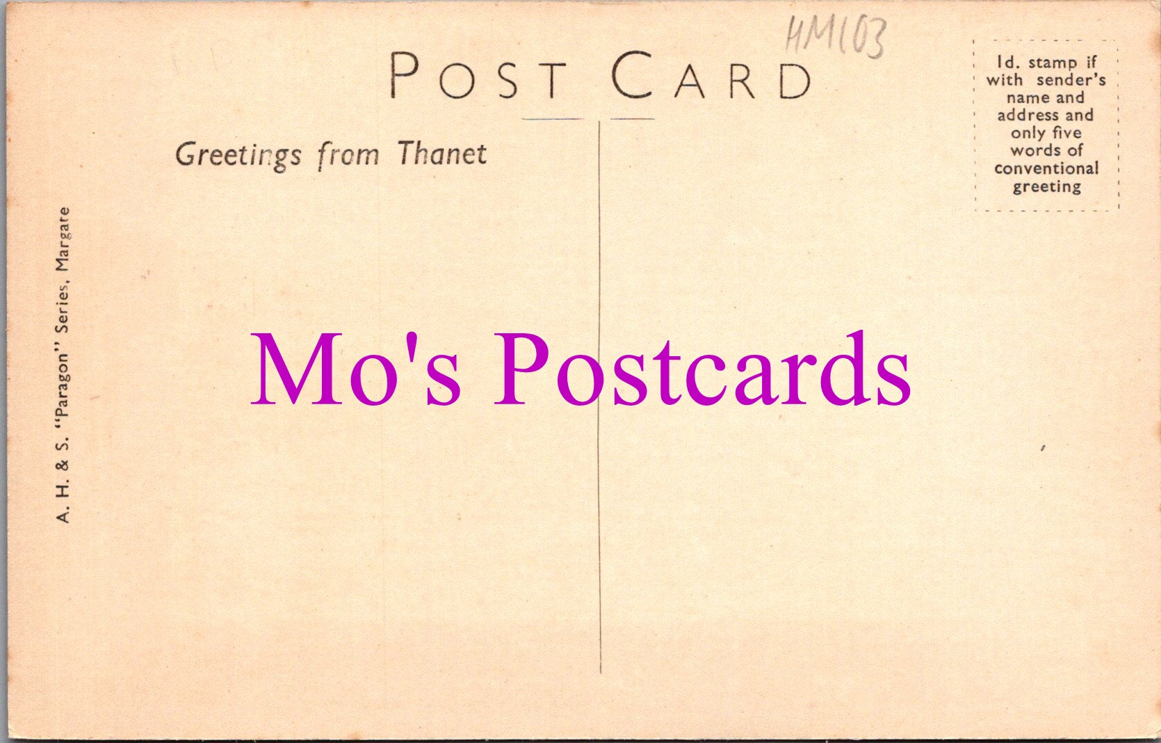 Kent Postcard - Ramsgate Bathing Pool and Sands   HM103
