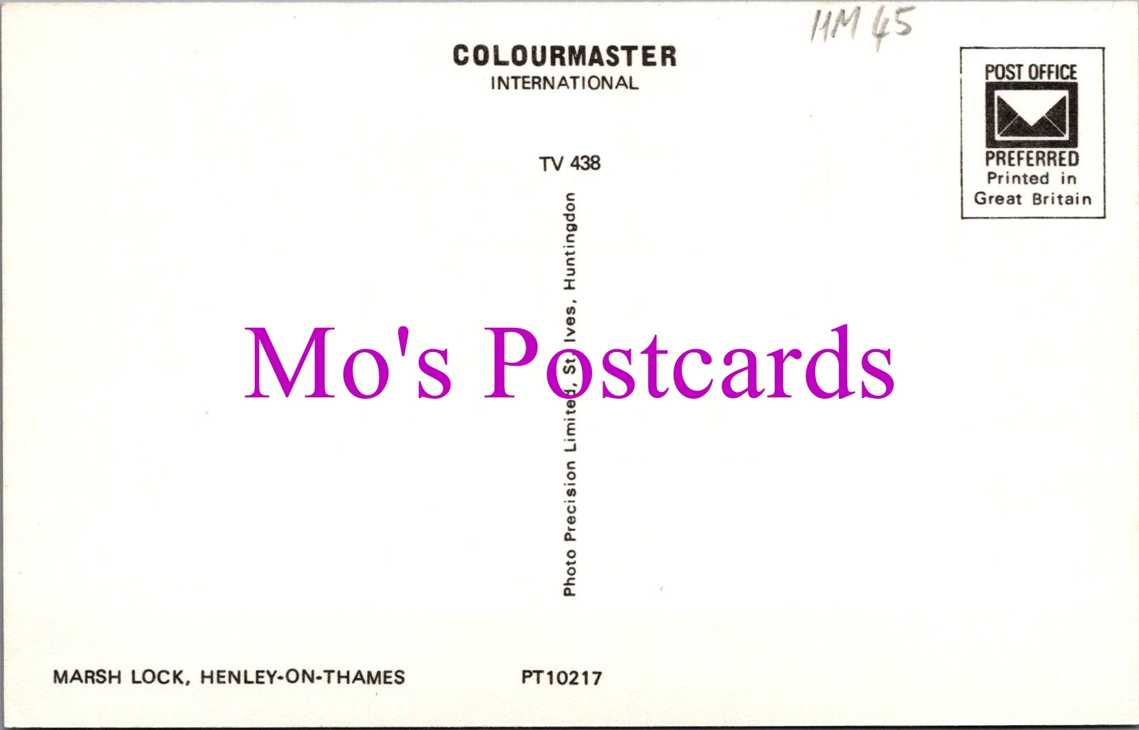 Oxfordshire Postcard - Marsh Lock, Henley-on-Thames  HM45