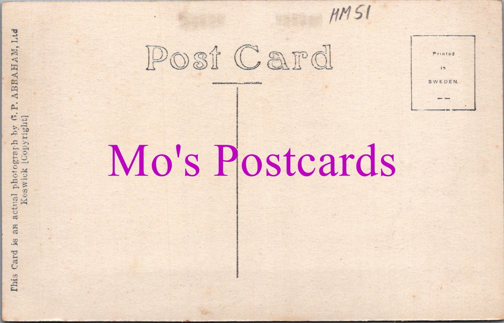 Cumbria Postcard - D'ye Ken John Peel, Hunting Song  HM51