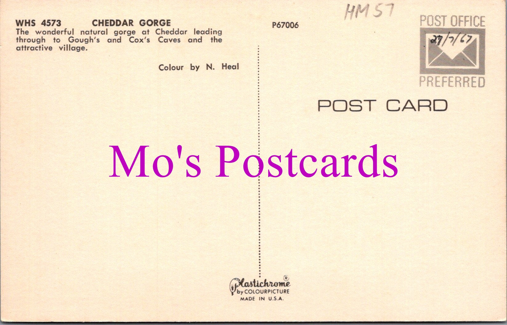 Somerset Postcard - Cheddar Gorge  HM57
