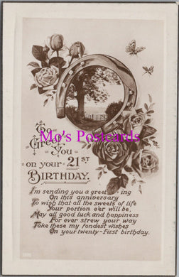 Greetings Postcard - To Greet You on Your 21st Birthday  HM61