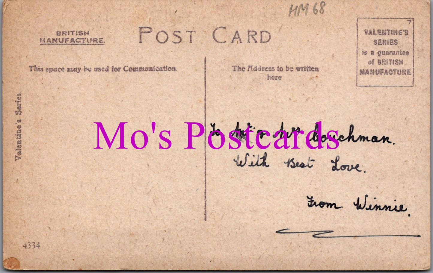 Greetings Postcard - To Wish You Easter Happiness   HM68