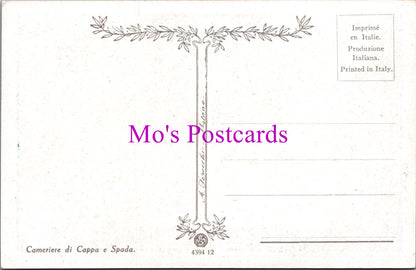 Italian Art Postcard - Cameriere Di Cappa e Spada   DZ326