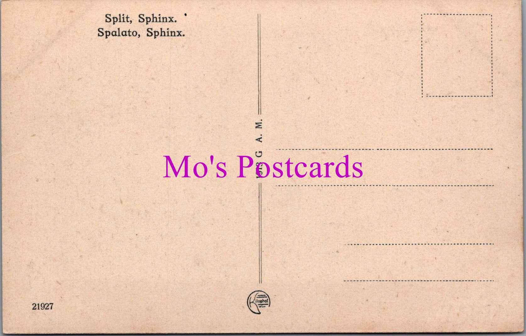 Croatia Postcard - Split, Spalato, Sphinx   SW14432