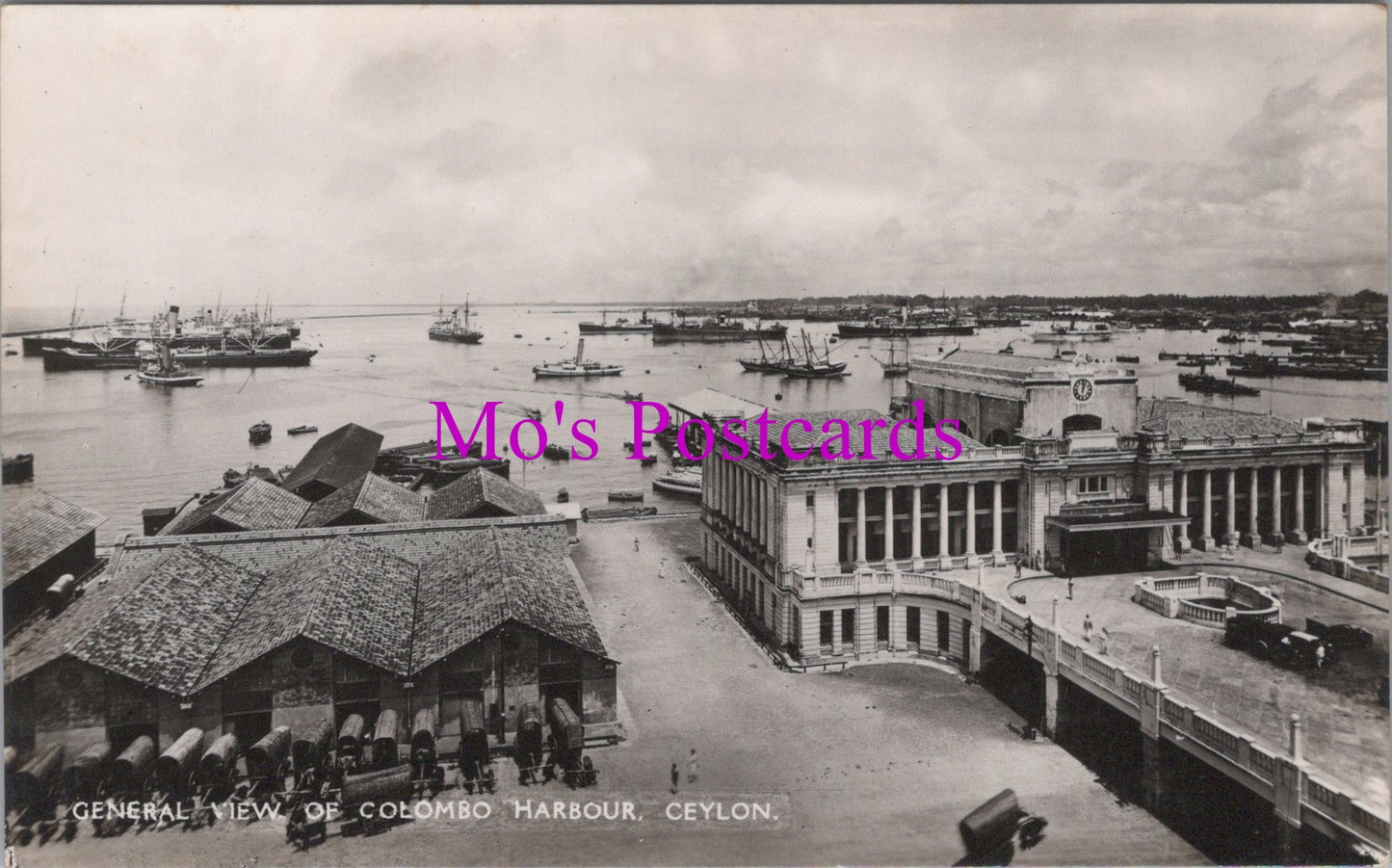 Sri Lanka Postcard - General View of Colombo Harbour   SW14437