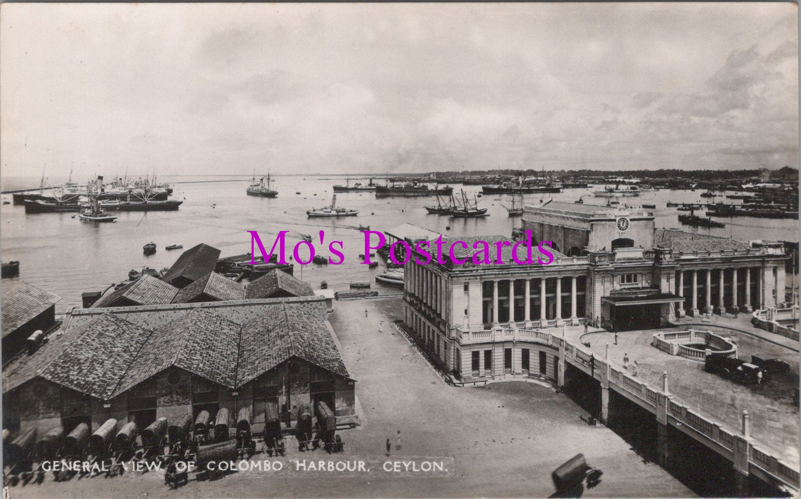 Sri Lanka Postcard - General View of Colombo Harbour   SW14437