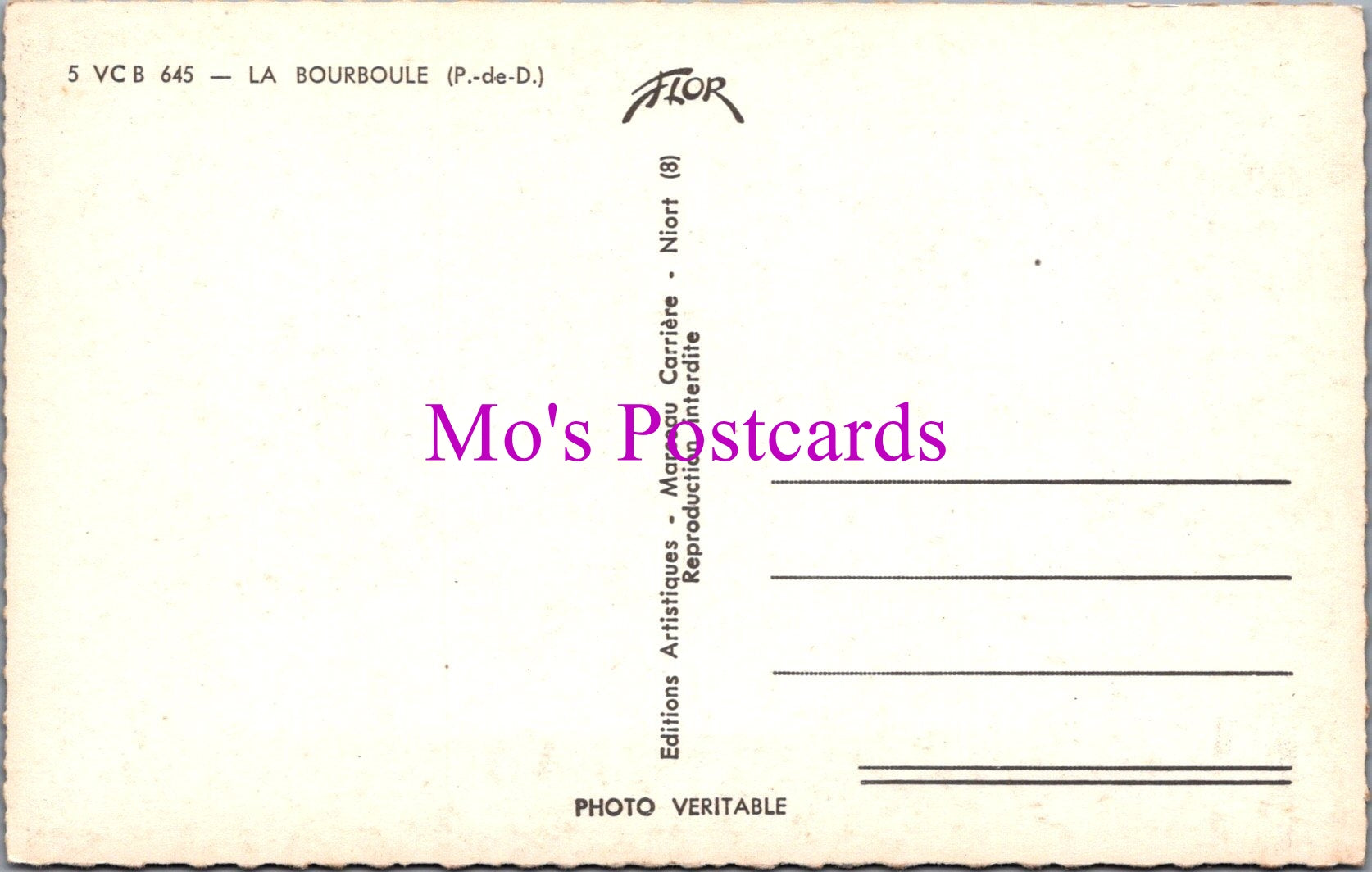 France Postcard - La Bourboule, Puy-de-Dôme  SW14457