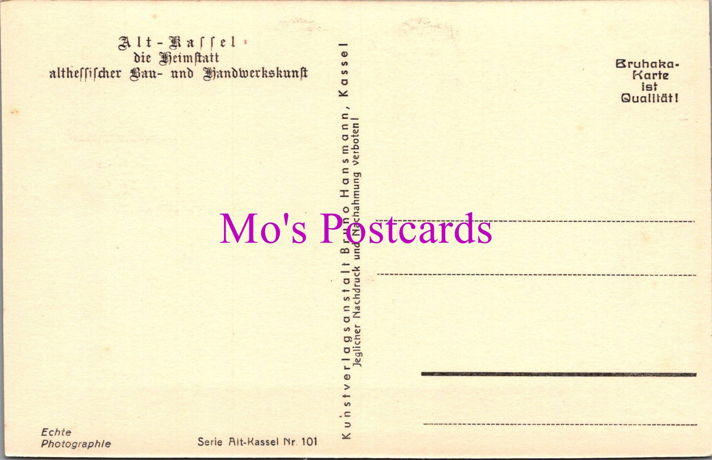 Germany Postcard - Alt-Kassel, Portal Am Haus Graben SW14848