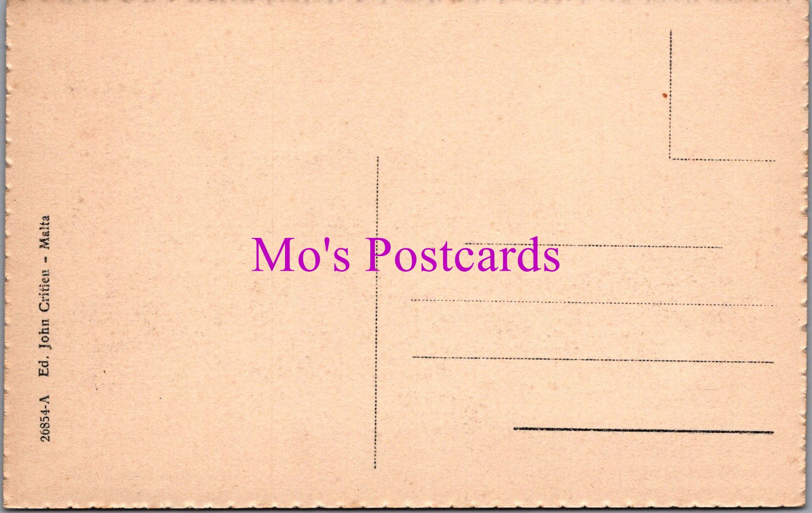 Malta Postcard - Maltese Passage Boats (Dghaisas)  SW14858