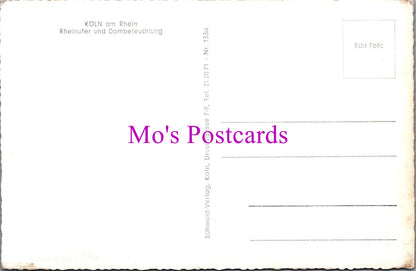 Germany Postcard - Koln Am Rhein, Rheinufer Und Dombeleuchtung  SW15176