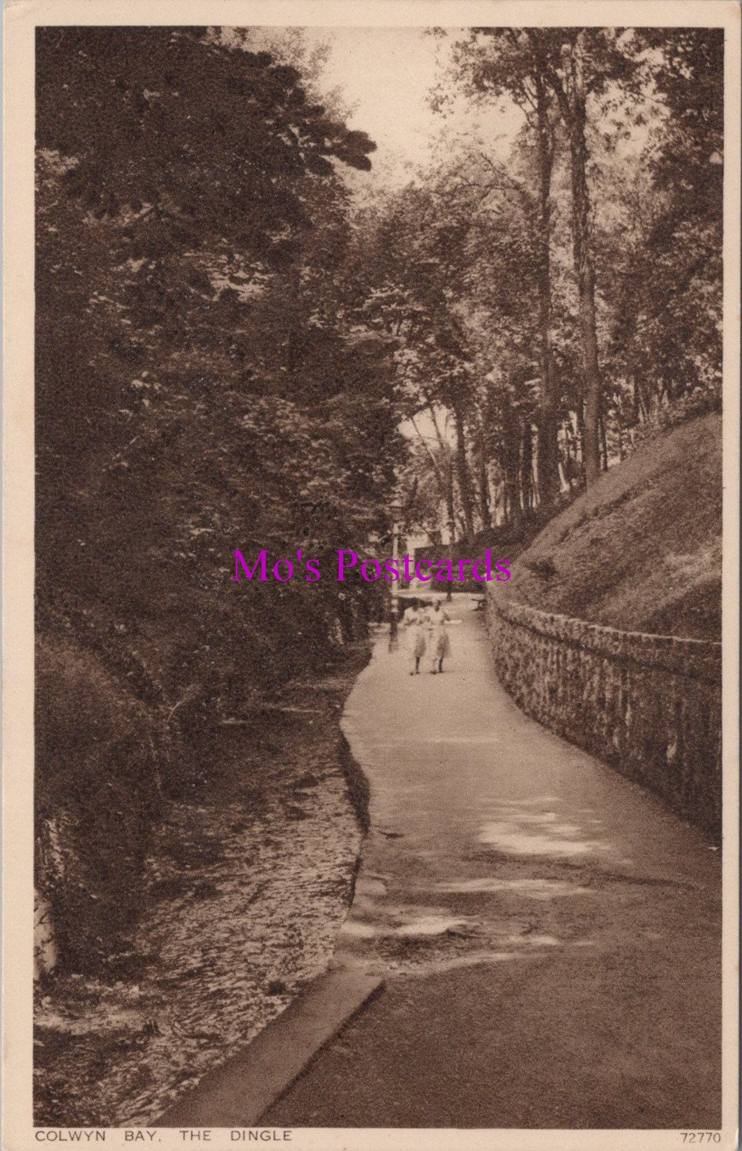 Wales Postcard - Colwyn Bay, The Dingle    DZ314