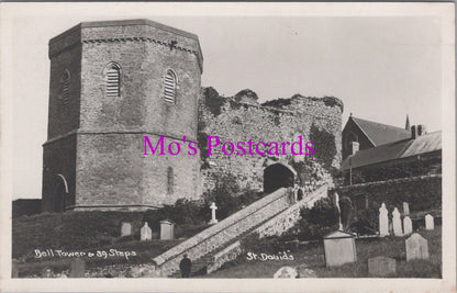 Wales Postcard - St David's Bell Tower and 39 Steps  SW14409