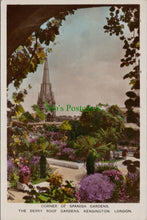 Load image into Gallery viewer, London Postcard - The Derry Roof Gardens, Kensington  SW13746
