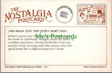 Load image into Gallery viewer, Nostalgia Postcard - The Queen Mary Sails, 24th March 1936 -  SW13802
