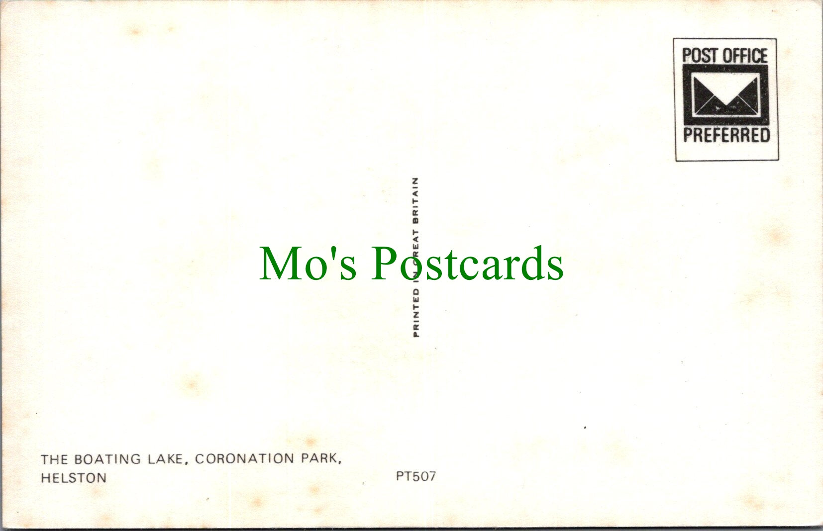 Cornwall Postcard - The Boating Lake, Coronation Park, Helston  SW13880