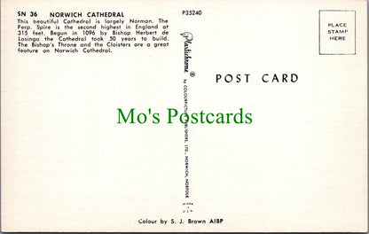 Norfolk Postcard - Norwich Cathedral   SW13882