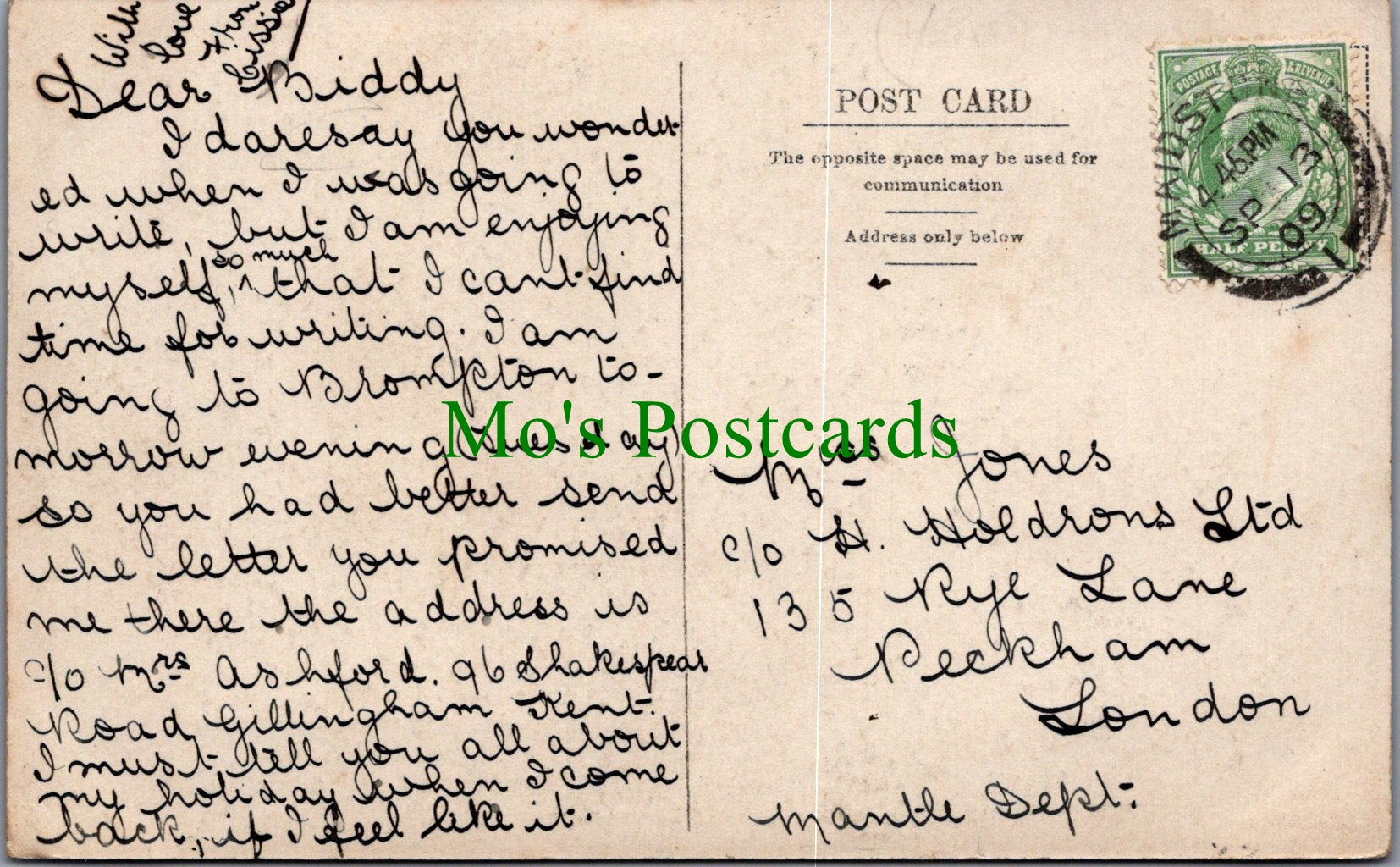 Kent Postcard - Sandling Road, Maidstone  SW13924