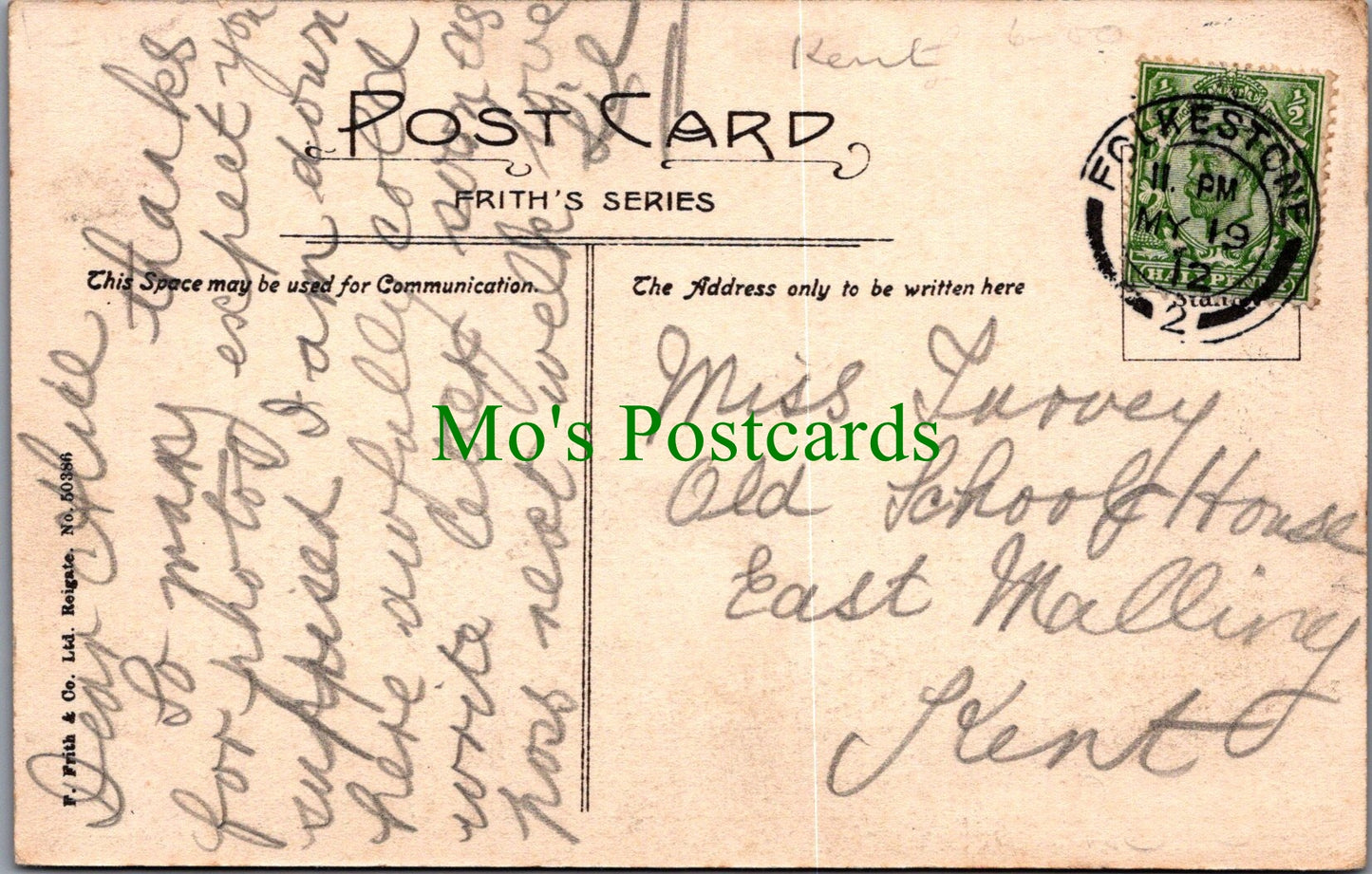 Kent Postcard - Dymchurch, The Avenue   SW13952