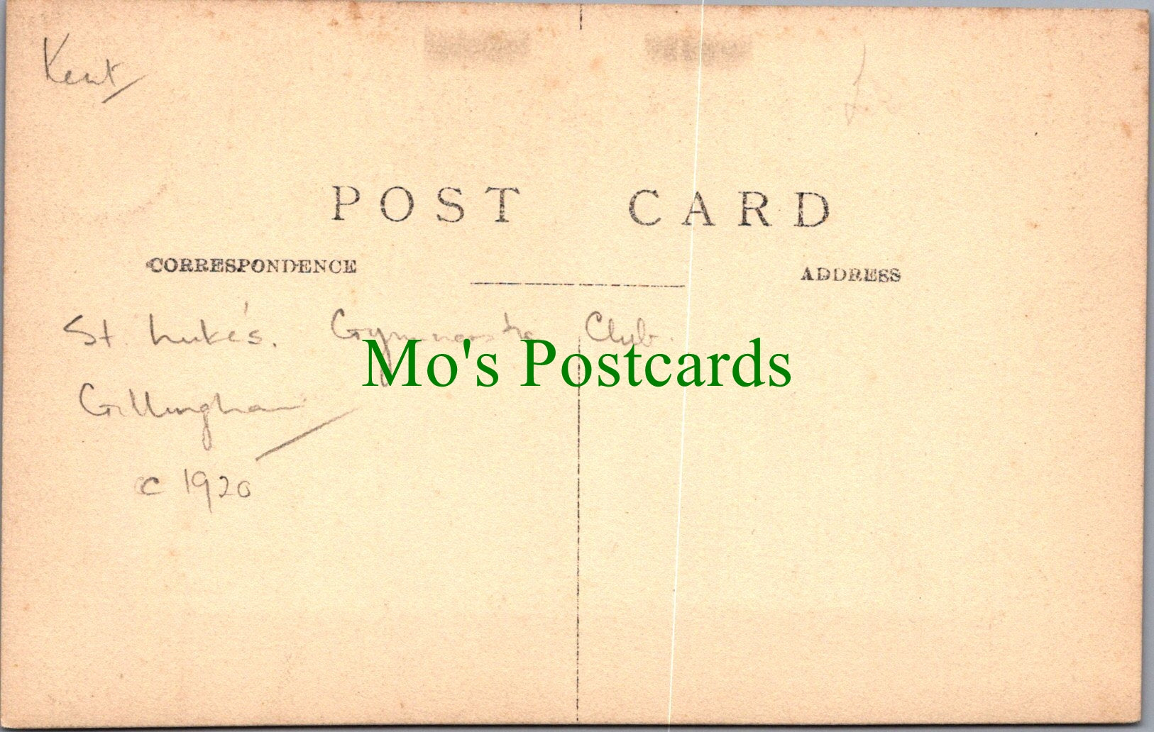 Kent Postcard - Gillingham, St Luke's Gymnastics Club c1920 -  SW13961
