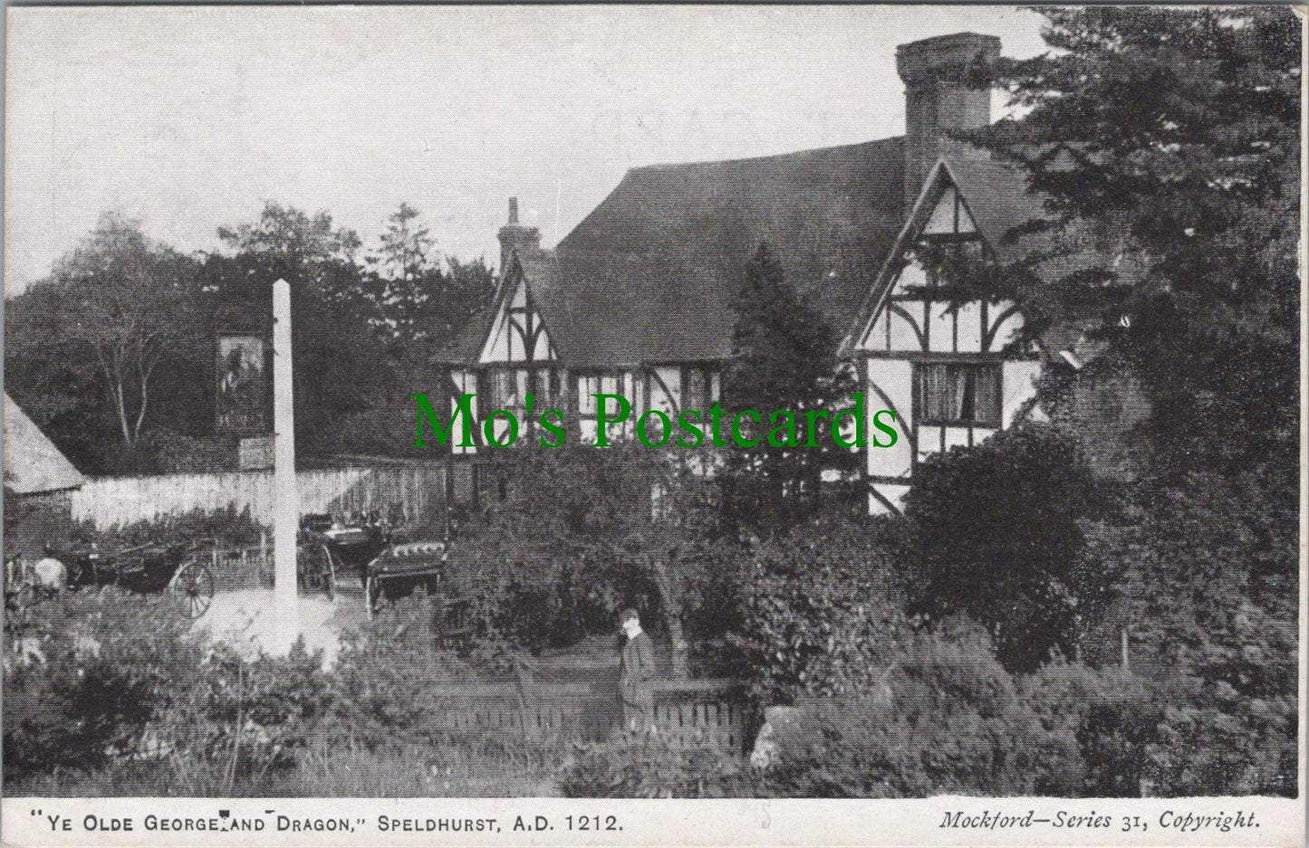 Kent Postcard - Speldhurst, "Ye Olde George and Dragon"  SW13962