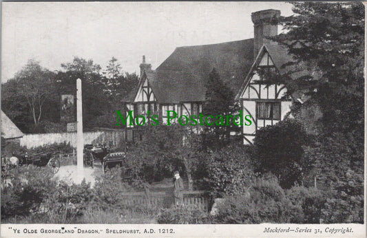 Kent Postcard - Speldhurst, "Ye Olde George and Dragon"  SW13962