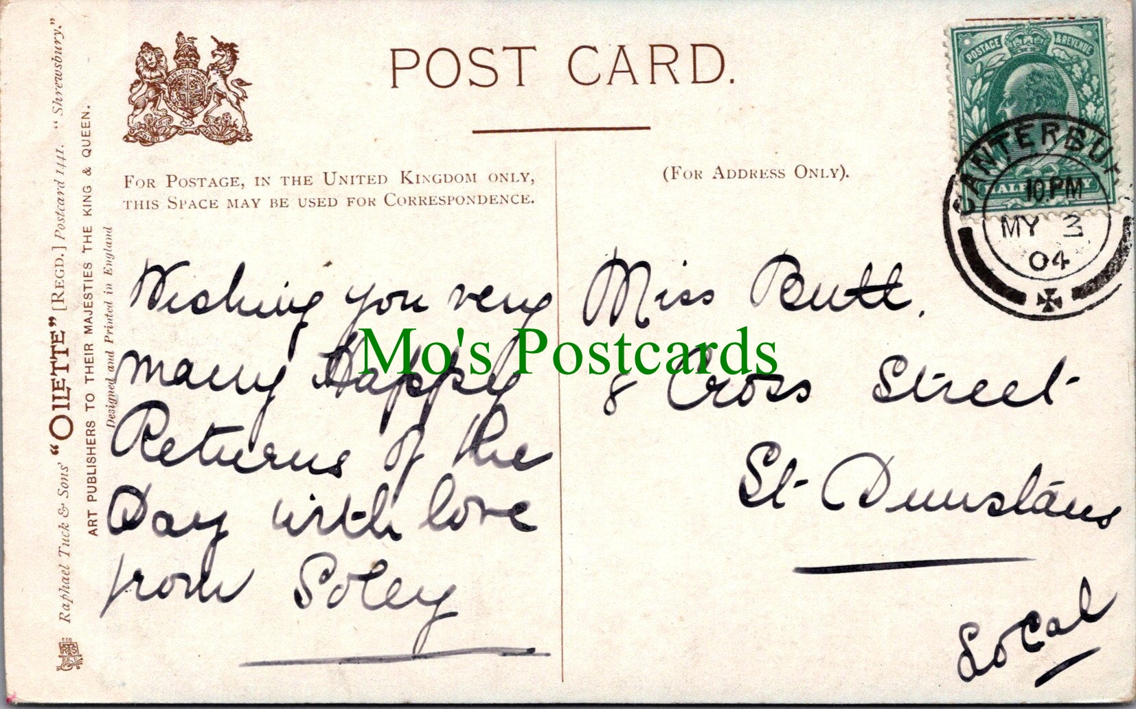 Shropshire Postcard - The Schools, Shrewsbury   SW14048