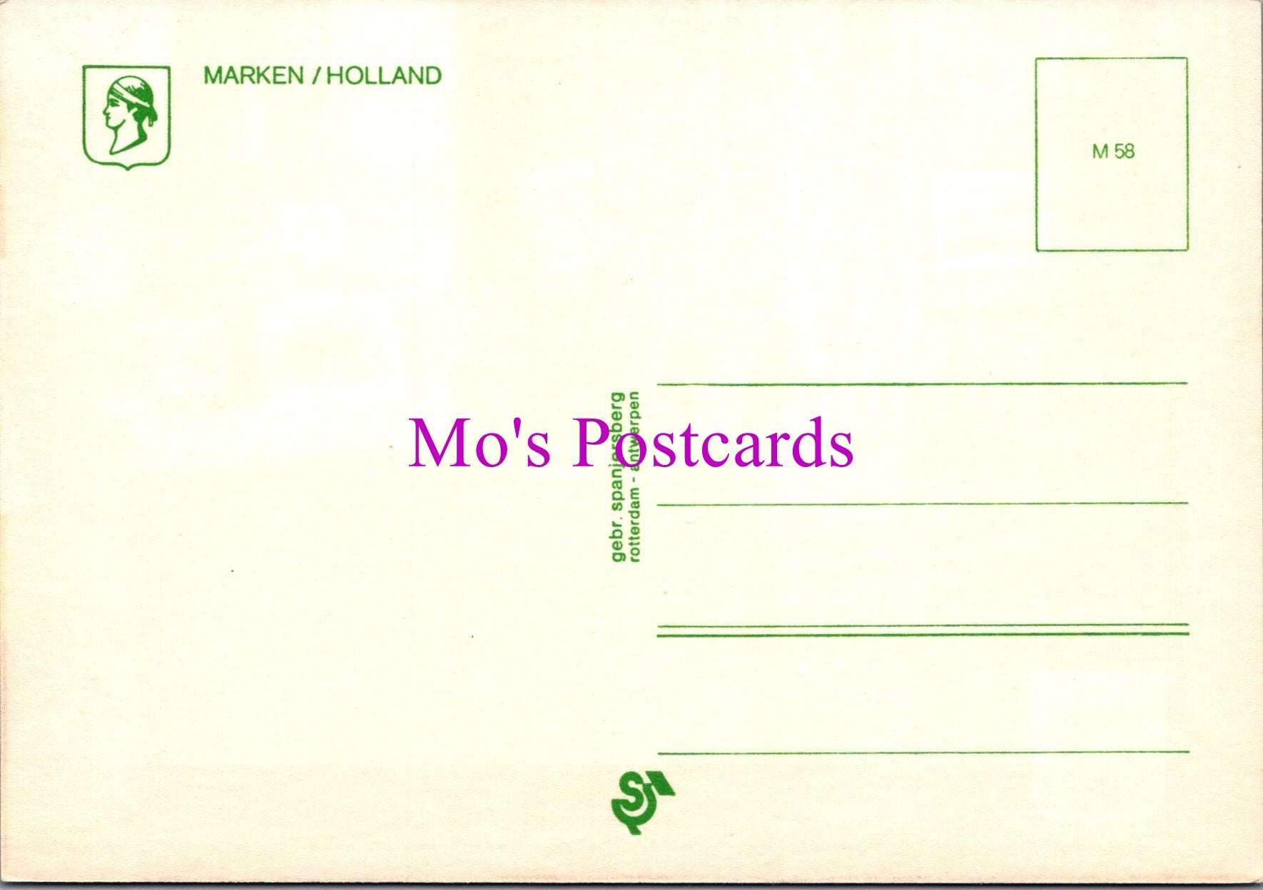 Netherlands Foil Postcard - Marken, Waterland, North Holland  SW15238