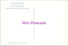 Load image into Gallery viewer, Shipping Postcard - Thoresen Car Ferries, Southampton - Cherbourg SW15251
